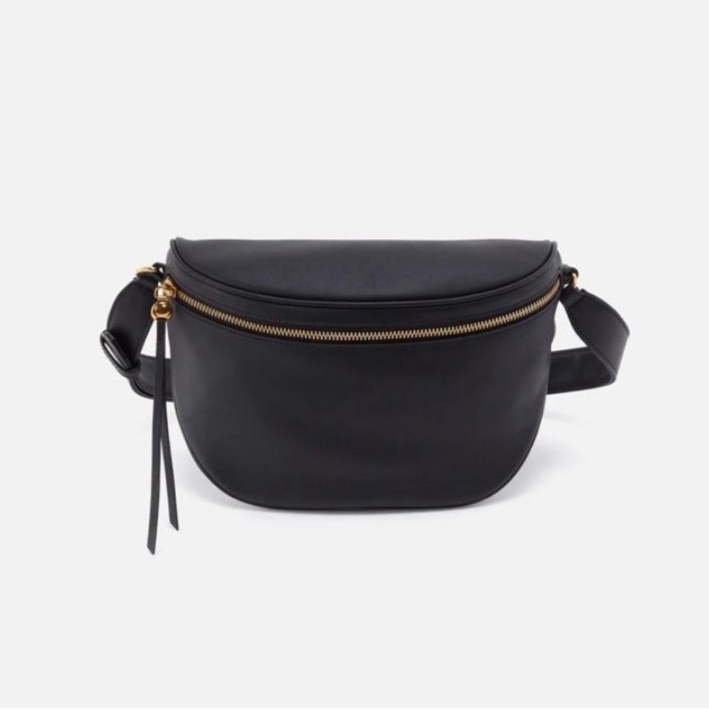 HOBO Black Mini Bag with Gold Accents